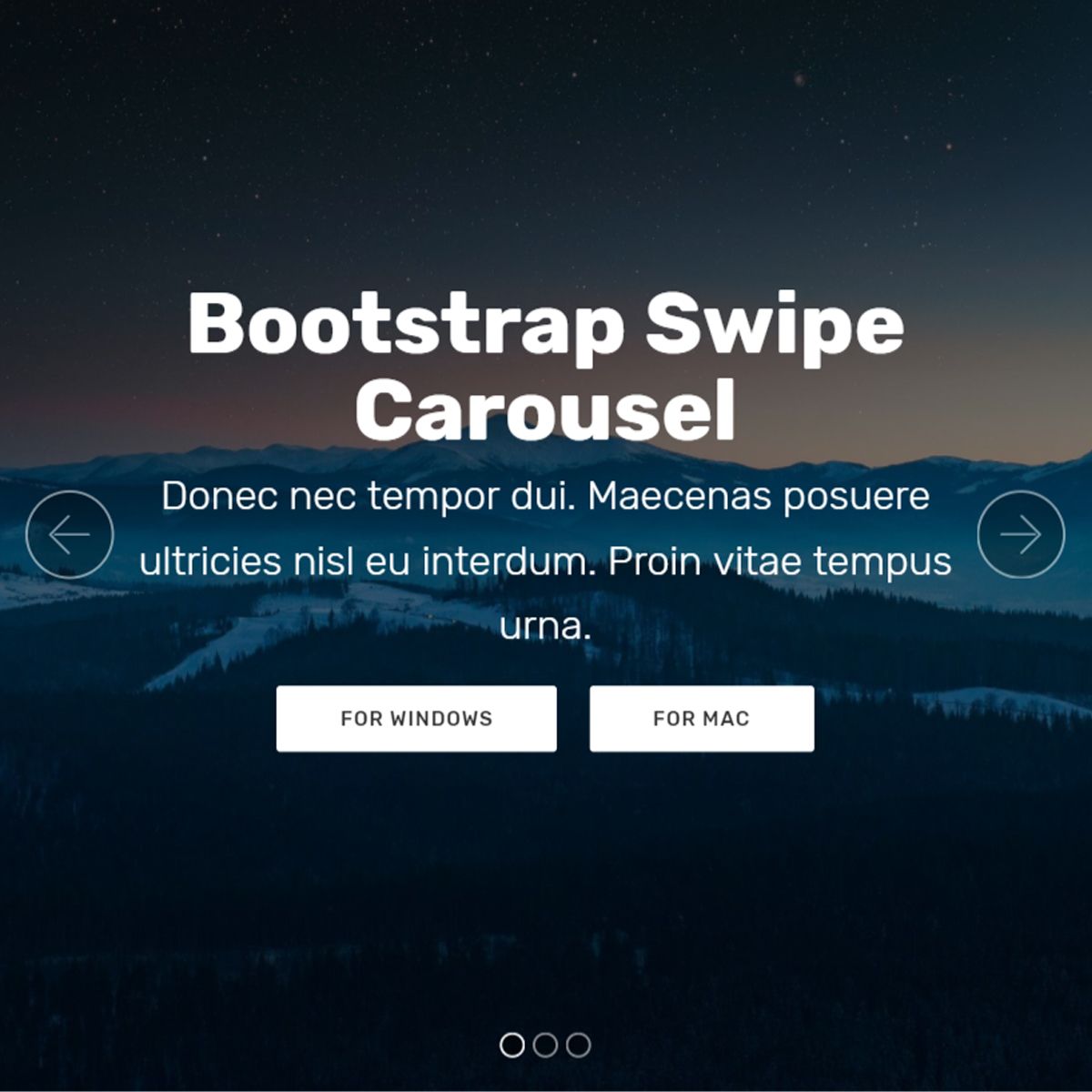 JavaScript Bootstrap Image Carousel
